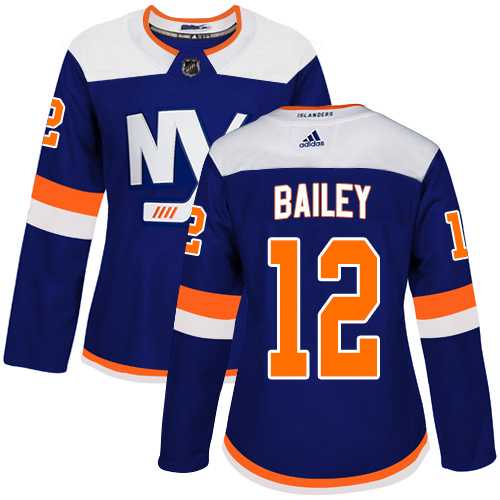 Women's Adidas New York Islanders #12 Josh Bailey Blue Alternate Authentic Stitched NHL Jersey