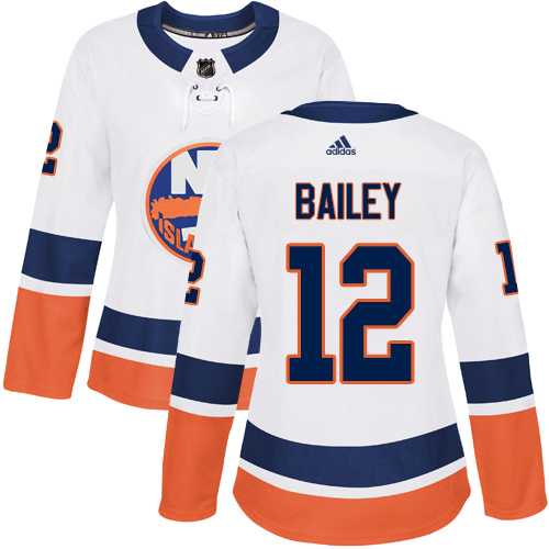 Women's Adidas New York Islanders #12 Josh Bailey White Road Authentic Stitched NHL Jersey