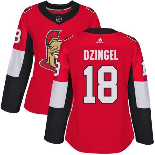 Women's Adidas Ottawa Senators #18 Ryan Dzingel Red Home Authentic Stitched NHL Jersey