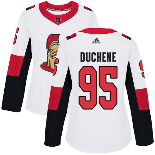 Women's Adidas Ottawa Senators #95 Matt Duchene White Road Authentic Stitched NHL Jersey
