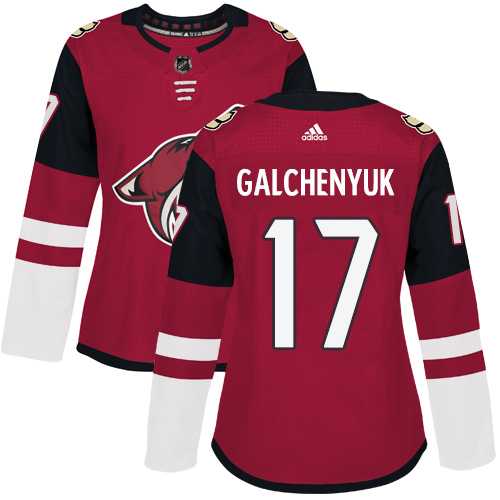 Women's Adidas Phoenix Coyotes #17 Alex Galchenyuk Maroon Home Authentic Stitched NHL Jersey