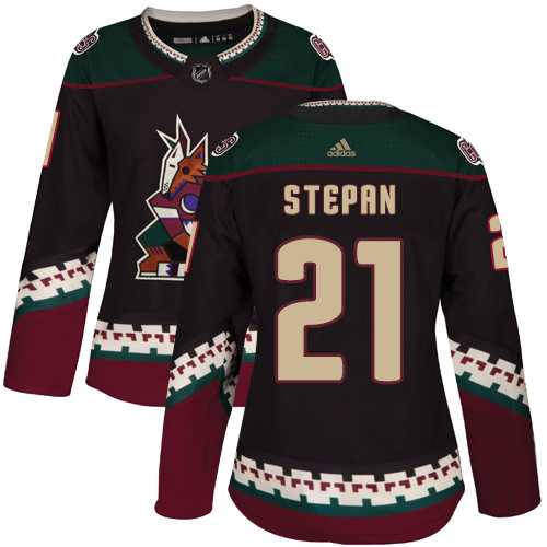 Women's Adidas Phoenix Coyotes #21 Derek Stepan Black Alternate Authentic Stitched NHL Jersey