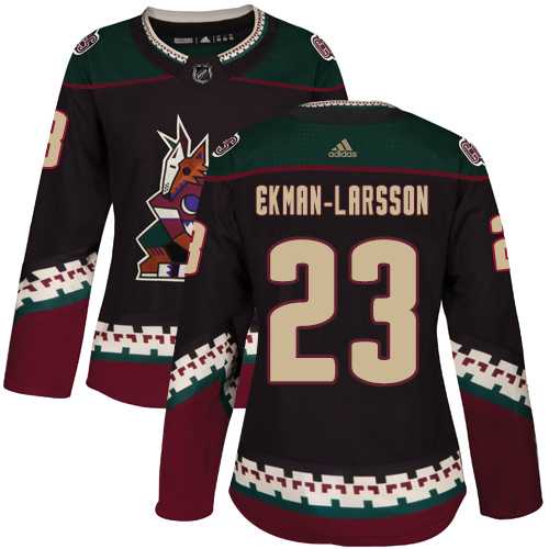 Women's Adidas Phoenix Coyotes #23 Oliver Ekman-Larsson Black Alternate Authentic Stitched NHL Jersey