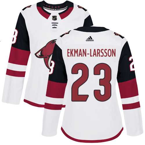 Women's Adidas Phoenix Coyotes #23 Oliver Ekman-Larsson White Road Authentic Stitched NHL Jersey