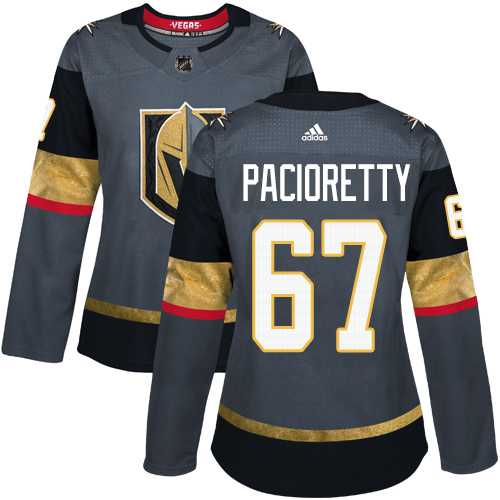 Women's Adidas Vegas Golden Knights #67 Max Pacioretty Grey Home Authentic Stitched NHL Jersey