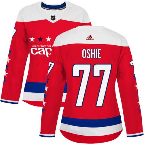 Women's Adidas Washington Capitals #77 T.J. Oshie Red Alternate Authentic Stitched NHL Jersey Women's Adidas Washington Capitals #77 T.J. Oshie Red Alternate Authentic Stitched NHL Jersey