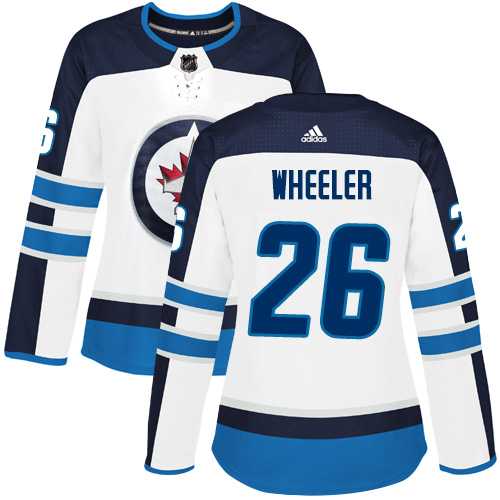 Women's Adidas Winnipeg Jets #26 Blake Wheeler White Road Authentic Stitched NHL Jersey