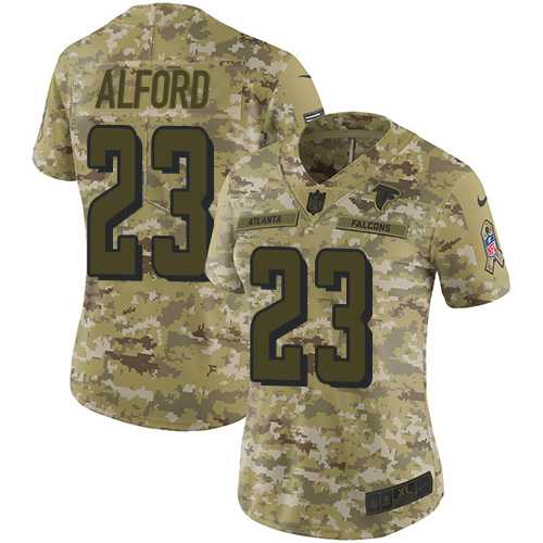 Women's Nike Atlanta Falcons #23 Robert Alford Camo Stitched NFL Limited 2018 Salute to Service Jersey