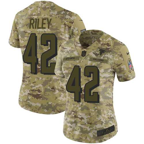 Women's Nike Atlanta Falcons #42 Duke Riley Camo Stitched NFL Limited 2018 Salute to Service Jersey