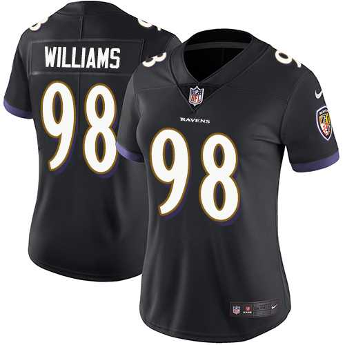 Women's Nike Baltimore Ravens #98 Brandon Williams Black Alternate Stitched NFL Limited Vapor Untouchable Limited Jersey Women's Nike Baltimore Ravens #98 Brandon Williams Black Alternate Stitched NFL Limited Vapor Untouchable Limited Jersey
