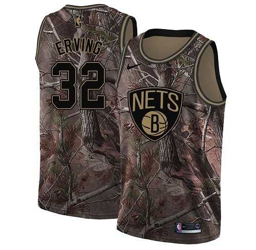 Women's Nike Brooklyn Nets #32 Julius Erving Camo NBA Swingman Realtree Collection Jersey