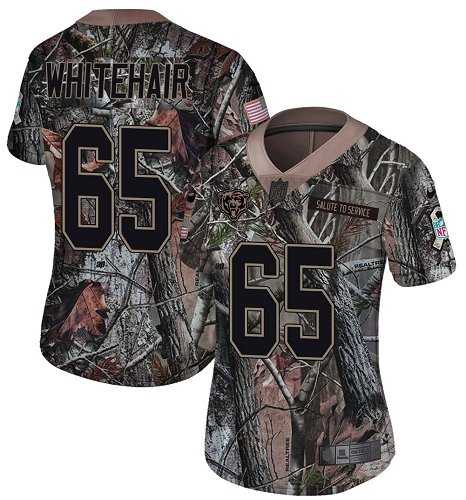 Women's Nike Chicago Bears #65 Cody Whitehair Camo Stitched Football Limited Rush Realtree Jersey