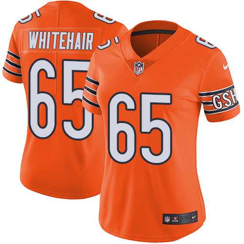 Women's Nike Chicago Bears #65 Cody Whitehair Orange Stitched Football Limited Rush Jersey
