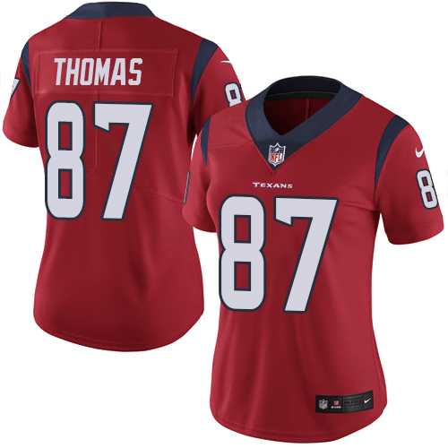 Women's Nike Houston Texans #87 Demaryius Thomas Red Alternate Stitched NFL Vapor Untouchable Limited Jersey