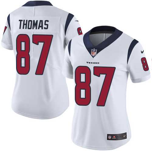 Women's Nike Houston Texans #87 Demaryius Thomas White Stitched NFL Vapor Untouchable Limited Jersey