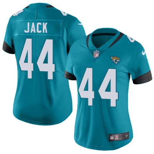 Women's Nike Jacksonville Jaguars #44 Myles Jack Teal Green Alternate Stitched NFL Vapor Untouchable Limited Jersey