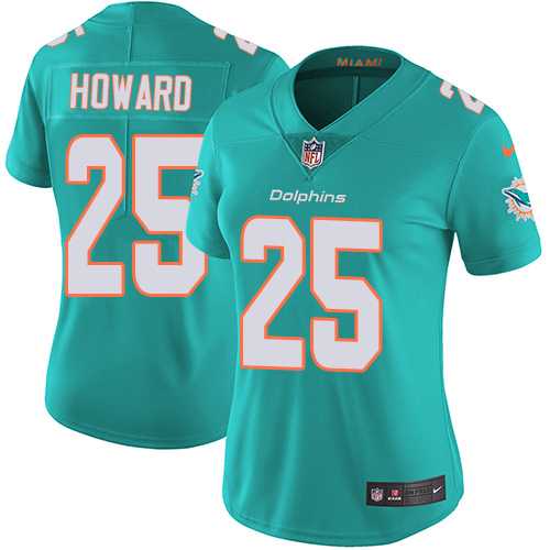 Women's Nike Miami Dolphins #25 Xavien Howard Aqua Green Team Color Stitched NFL Vapor Untouchable Limited Jersey Women's Nike Miami Dolphins #25 Xavien Howard Aqua Green Team Color Stitched NFL Vapor Untouchable Limited Jersey