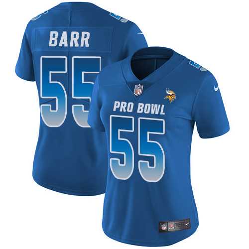 Women's Nike Minnesota Vikings #55 Anthony Barr Royal Stitched NFL Limited NFC 2019 Pro Bowl Jersey