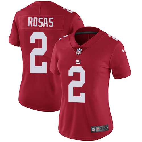 Women's Nike New York Giants #2 Aldrick Rosas Red Alternate Stitched NFL Vapor Untouchable Limited Jersey Women's Nike New York Giants #2 Aldrick Rosas Red Alternate Stitched NFL Vapor Untouchable Limited Jersey