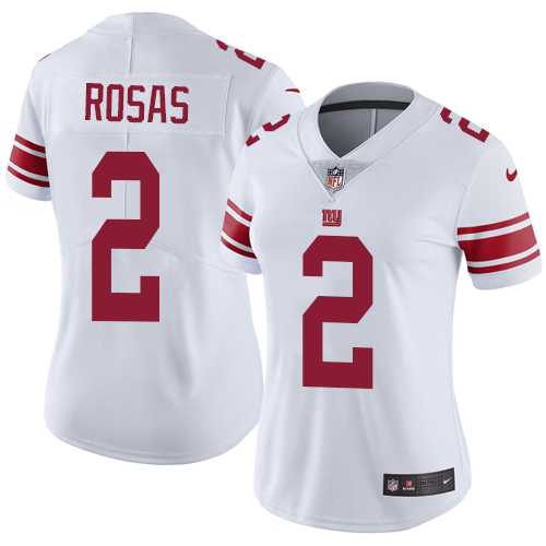 Women's Nike New York Giants #2 Aldrick Rosas White Stitched NFL Vapor Untouchable Limited Jersey