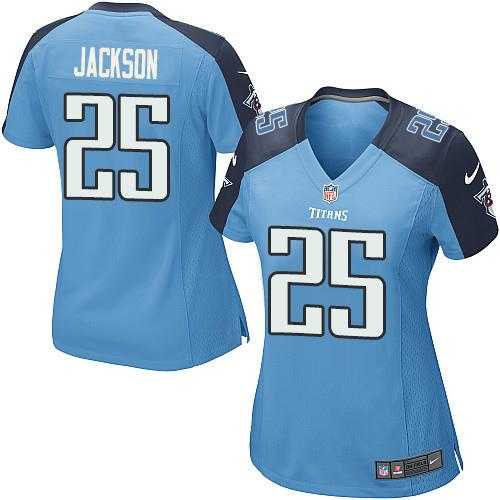 Women's Nike Tennessee Titans #25 Adoree' Jackson Light Blue Alternate Stitched NFL Elite Jersey