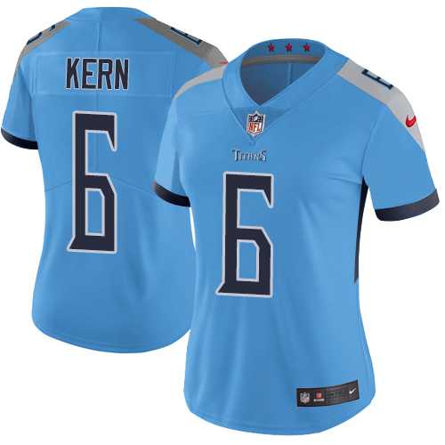 Women's Nike Tennessee Titans #6 Brett Kern Light Blue Alternate Stitched NFL Vapor Untouchable Limited Jersey