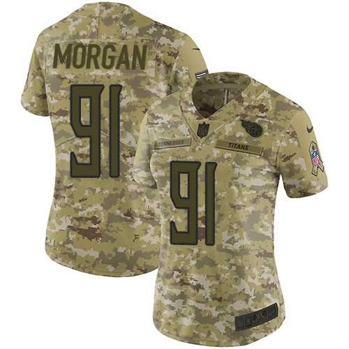 Women's Nike Tennessee Titans #91 Derrick Morgan Camo Stitched NFL Limited 2018 Salute to Service Jersey