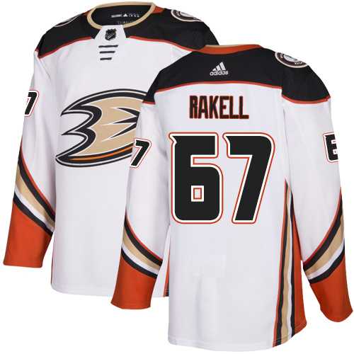 Youth Adidas Anaheim Ducks #67 Rickard Rakell White Road Authentic Stitched NHL Jersey