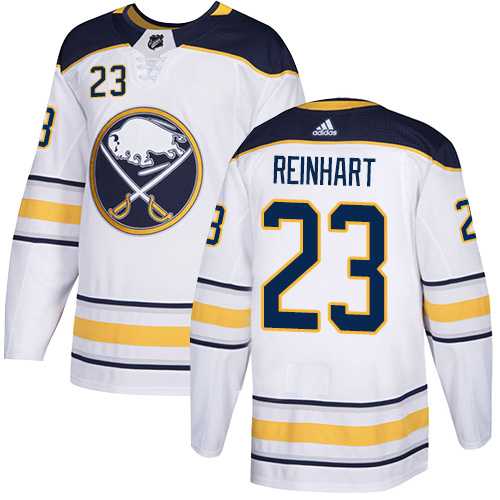 Youth Adidas Buffalo Sabres #23 Sam Reinhart White Road Authentic Stitched NHL Jersey