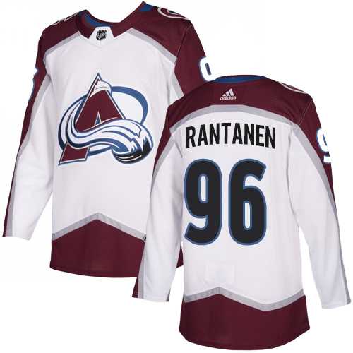 Youth Adidas Colorado Avalanche #96 Mikko Rantanen White Road Authentic Stitched NHL Jersey
