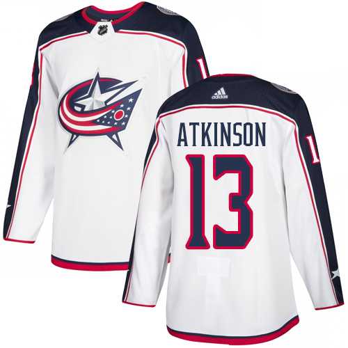 Youth Adidas Columbus Blue Jackets #13 Cam Atkinson White Road Authentic Stitched NHL Jersey