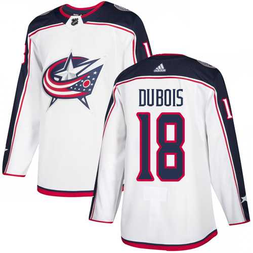 Youth Adidas Columbus Blue Jackets #18 Pierre-Luc Dubois White Road Authentic Stitched NHL Jersey