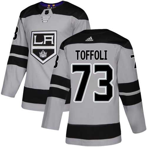 Youth Adidas Los Angeles Kings #73 Tyler Toffoli Gray Alternate Authentic Stitched NHL Jersey