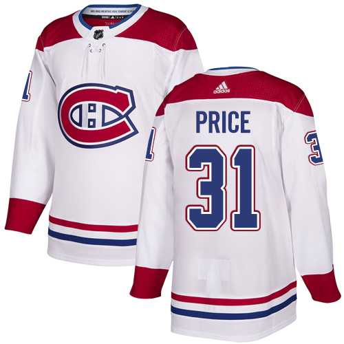 Youth Adidas Montreal Canadiens #31 Carey Price White Authentic Stitched NHL Jersey