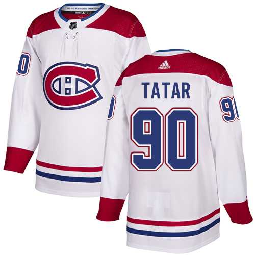 Youth Adidas Montreal Canadiens #90 Tomas Tatar White Authentic Stitched NHL Jersey