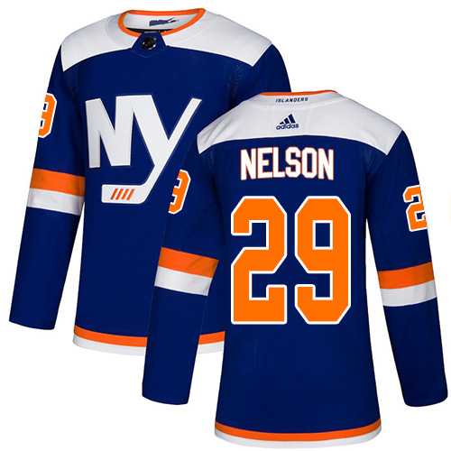 Youth Adidas New York Islanders #29 Brock Nelson Blue Alternate Authentic Stitched NHL Jersey