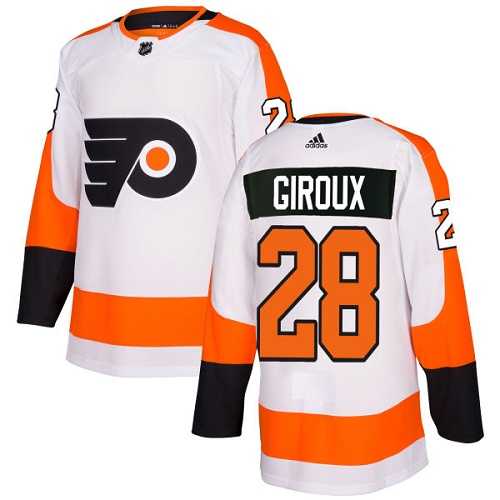 Youth Adidas Philadelphia Flyers #28 Claude Giroux White Road Authentic Stitched NHL Jersey