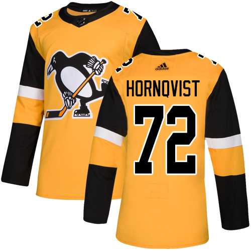 Youth Adidas Pittsburgh Penguins #72 Patric Hornqvist Gold Alternate Authentic Stitched NHL Jersey