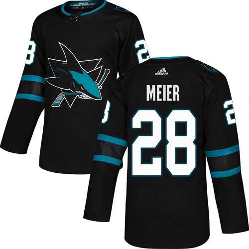 Youth Adidas San Jose Sharks #28 Timo Meier Black Alternate Authentic Stitched NHL Jersey Youth Adidas San Jose Sharks #28 Timo Meier Black Alternate Authentic Stitched NHL Jersey