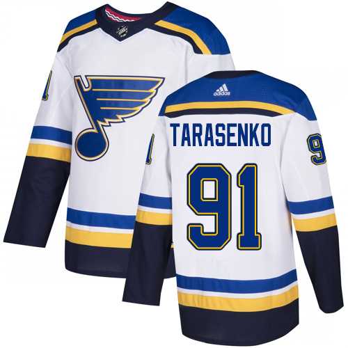 Youth Adidas St. Louis Blues #91 Vladimir Tarasenko White Road Authentic Stitched NHL Jersey