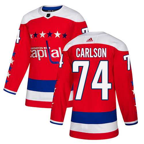 Youth Adidas Washington Capitals #74 John Carlson Red Alternate Authentic Stitched NHL Jersey