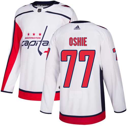 Youth Adidas Washington Capitals #77 T.J. Oshie White Road Authentic Stitched NHL Jersey