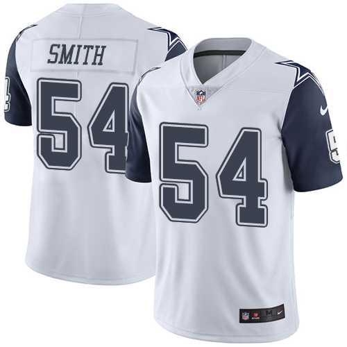 Youth Nike Dallas Cowboys #54 Jaylon Smith White Stitched NFL Limited Rush Jersey