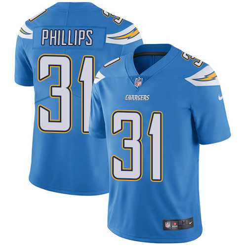 Youth Nike Los Angeles Chargers #31 Adrian Phillips Electric Blue Alternate Stitched NFL Vapor Untouchable Limited Jersey