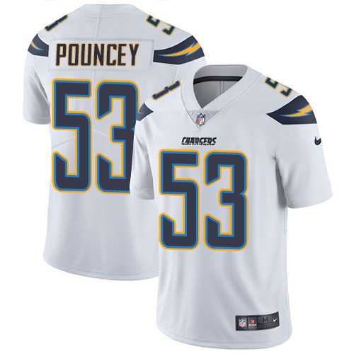 Youth Nike Los Angeles Chargers #53 Mike Pouncey White Stitched NFL Vapor Untouchable Limited Jersey