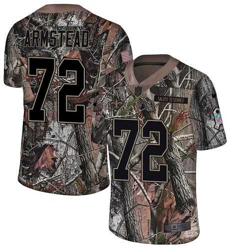Youth Nike New Orleans Saints #72 Terron Armstead Camo Stitched NFL Limited Rush Realtree Jersey