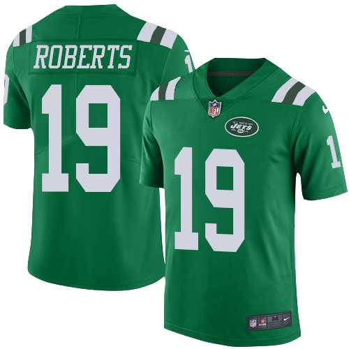 Youth Nike New York Jets #19 Andre Roberts Green Stitched NFL Limited Rush Jersey
