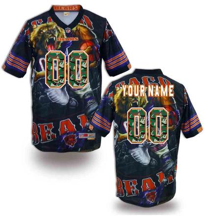 Nike Chicago Bears Camo Number Customized NFL Jerseys