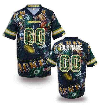 Nike Green Bay Packers Camo Number Customized NFL Jerseys