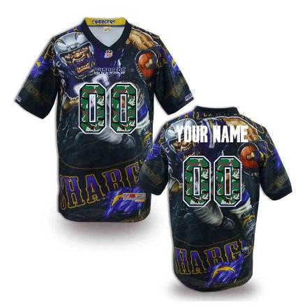 Nike San Diego Chargers Camo Number Customized NFL Jerseys
